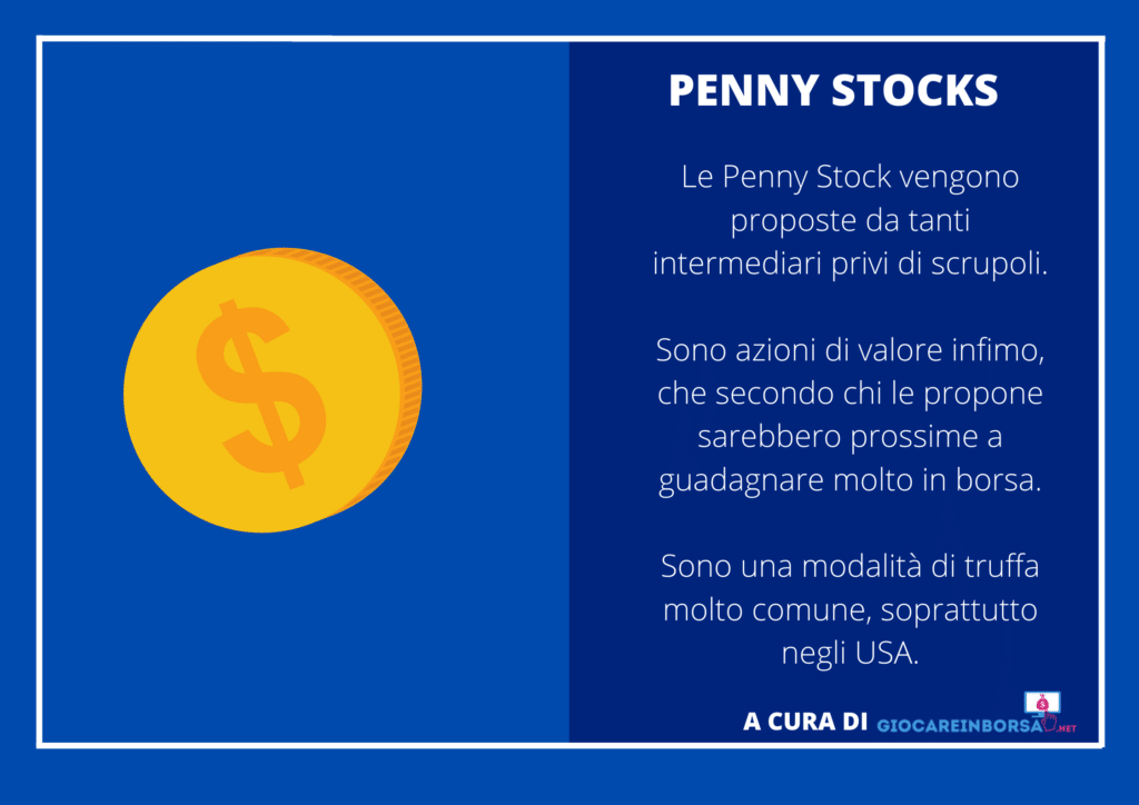 Penny stocks truffa - infografica