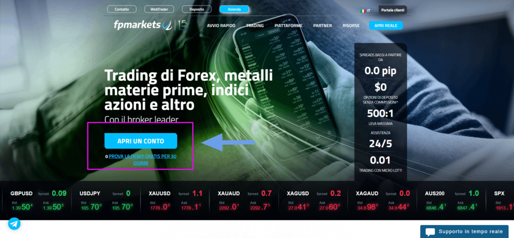 come aprire un conto demo su metatrader per fare trading algoritmico