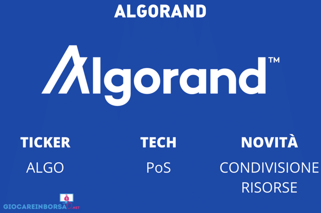 Algorand - scheda - infografica