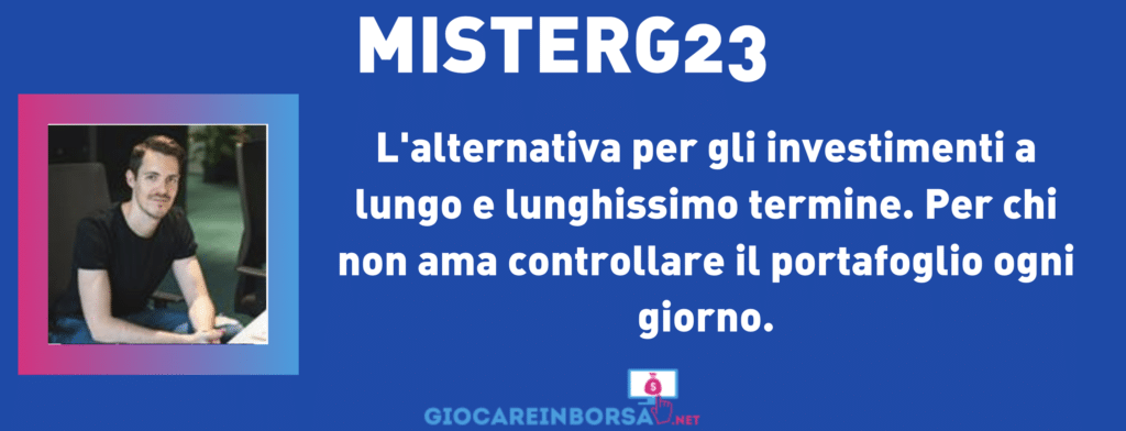 La scheda riassuntiva di Misterg23