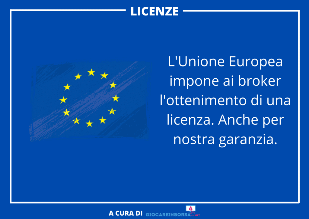 Scegliere un broker - licenza -  a cura di GiocareInBorsa.net