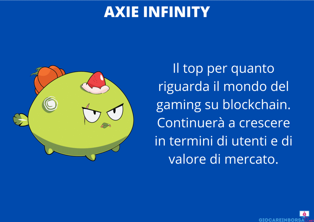 Scheda Acquisto - Axie Infinity - di GiocareInBorsa.net