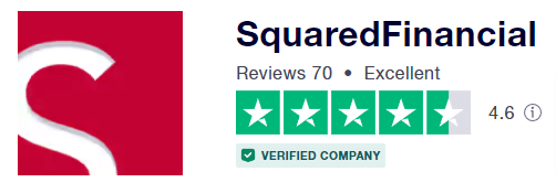 recensioni di squaredfinancial sull'aggregatore di recensioni trustpilot con valutazione media