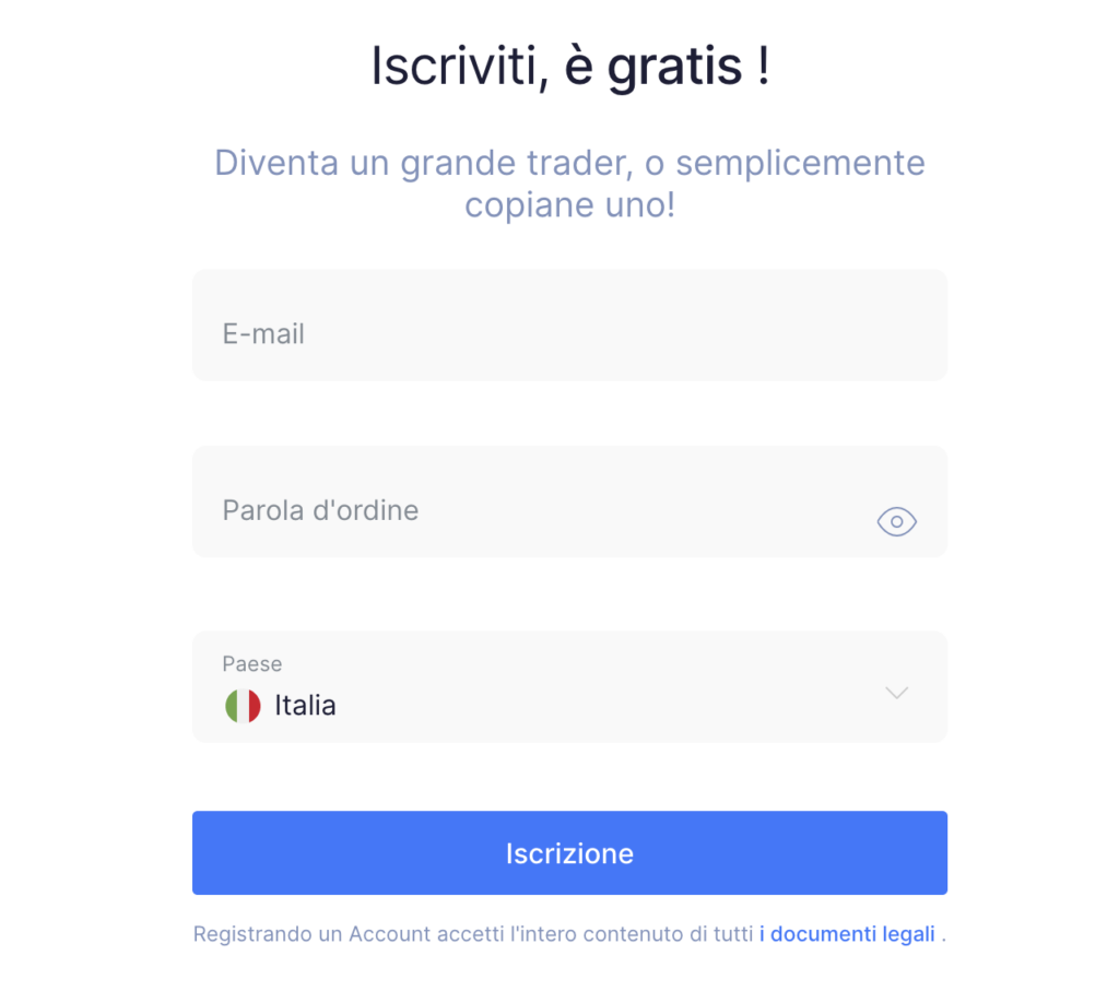 Registrati a Naga Markets e inizia a fare trading online