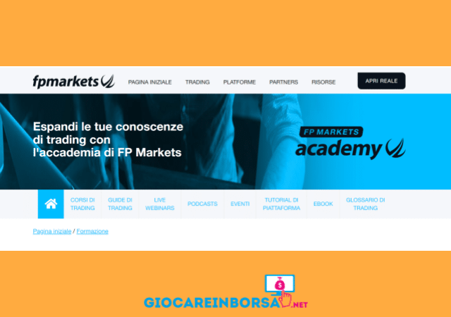 Migliori corsi trading online fp markets